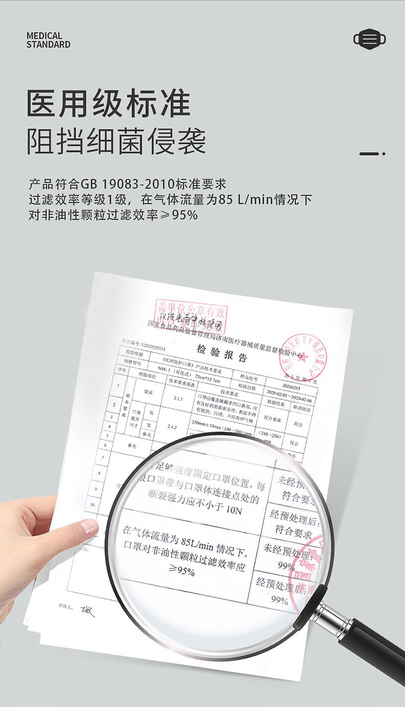 三奇醫(yī)療醫(yī)用防護口罩圖片3