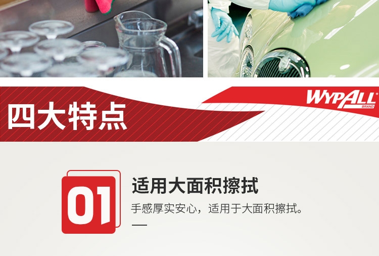 金佰利83620WypAll勁拭超細(xì)纖維擦拭布(藍色)圖5