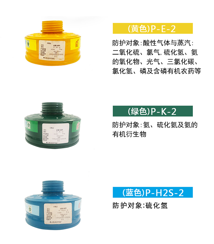 普達(dá)P-H2S-2 8號濾毒罐圖2