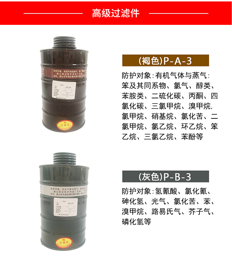 普達(dá)P-CO-3 5號濾毒罐圖1