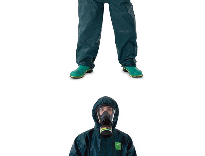 微護(hù)佳GR40-T-99-750MC4000綠色長管連接防護(hù)服 圖片4