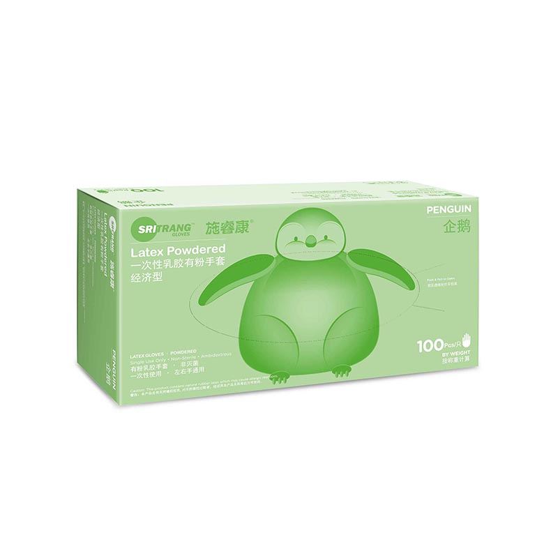 施?？到?jīng)濟(jì)型一次性乳膠有粉手套圖片