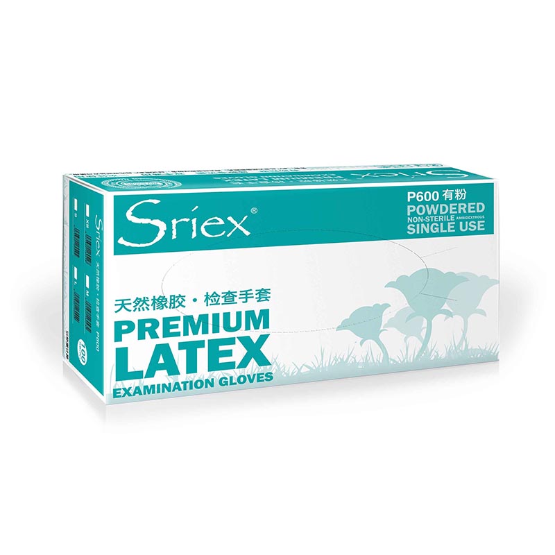 施?？礢riex P600天然乳膠檢查手套圖片