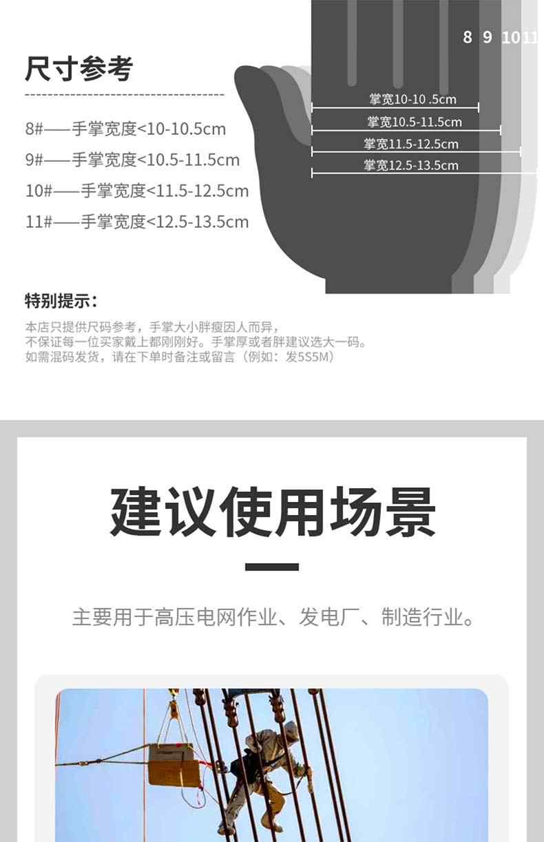 雪蓮1級7500V橙色天然乳膠絕緣工業(yè)手套7.jpg