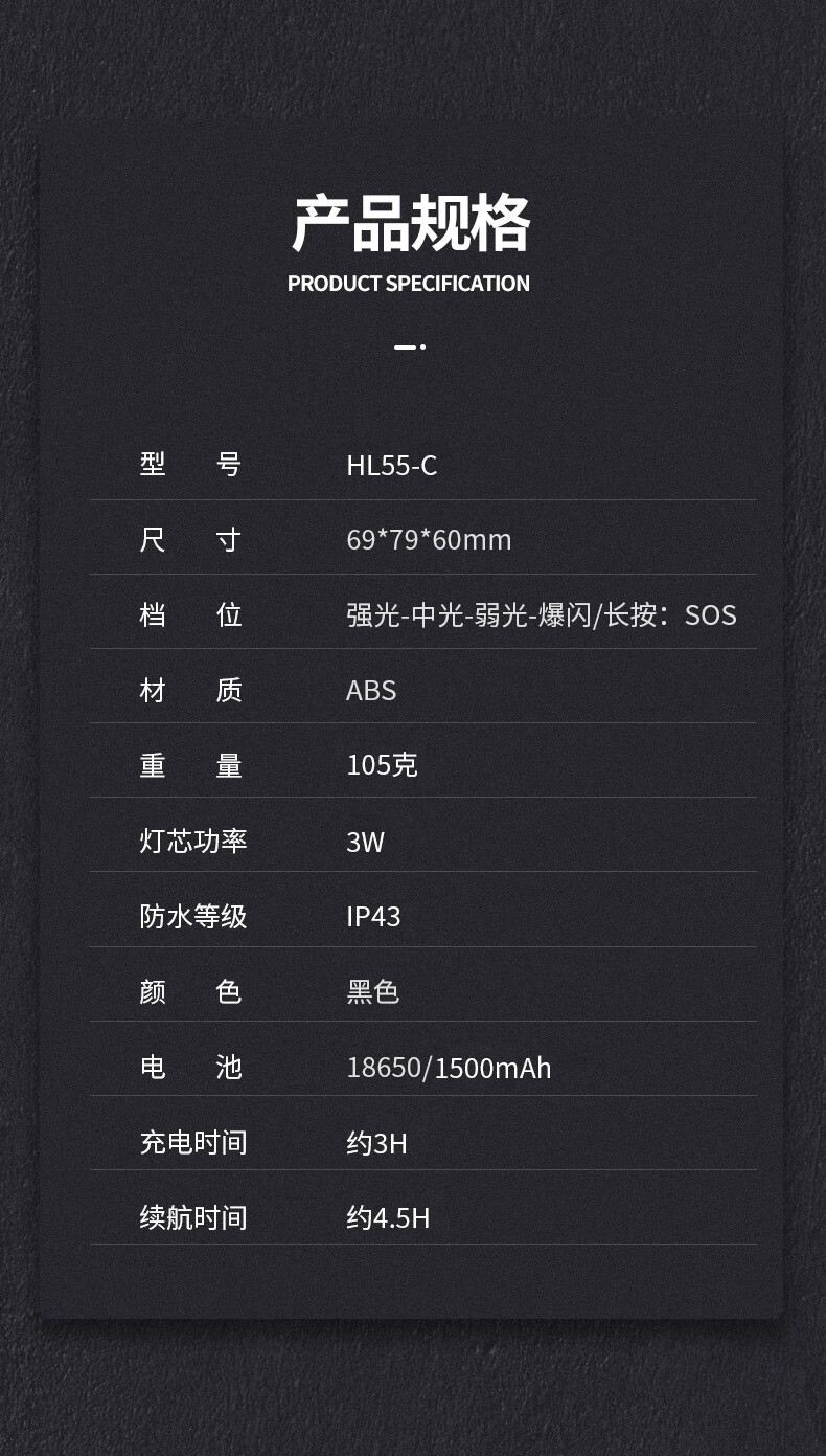 神火HL55-C智能感應(yīng)揮手即亮強(qiáng)光遠(yuǎn)射戶外多用頭燈12.jpg