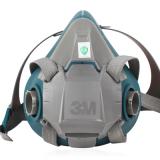 3M6502硅膠半面罩防毒面具本體