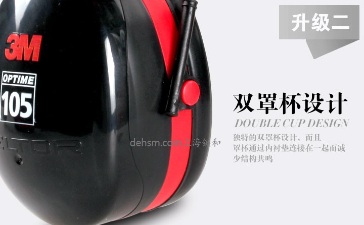 3M H10P3E防噪音耳罩雙罩杯設(shè)計