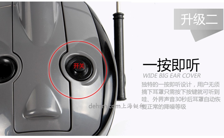 3M H7A-PTL頭戴式隔音耳罩一按即聽，無需摘下耳罩