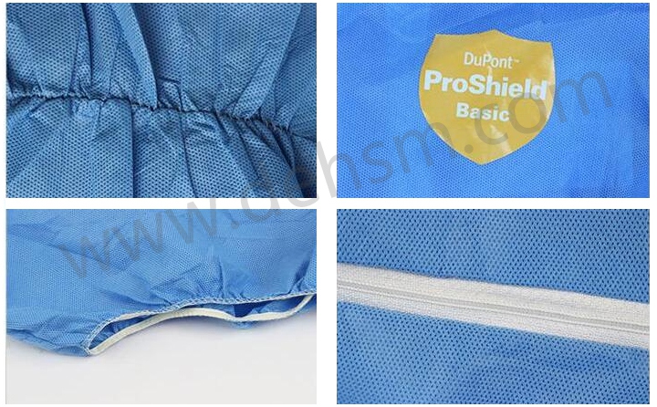 杜邦ProShield防護(hù)服彈性袖口、褲口設(shè)計